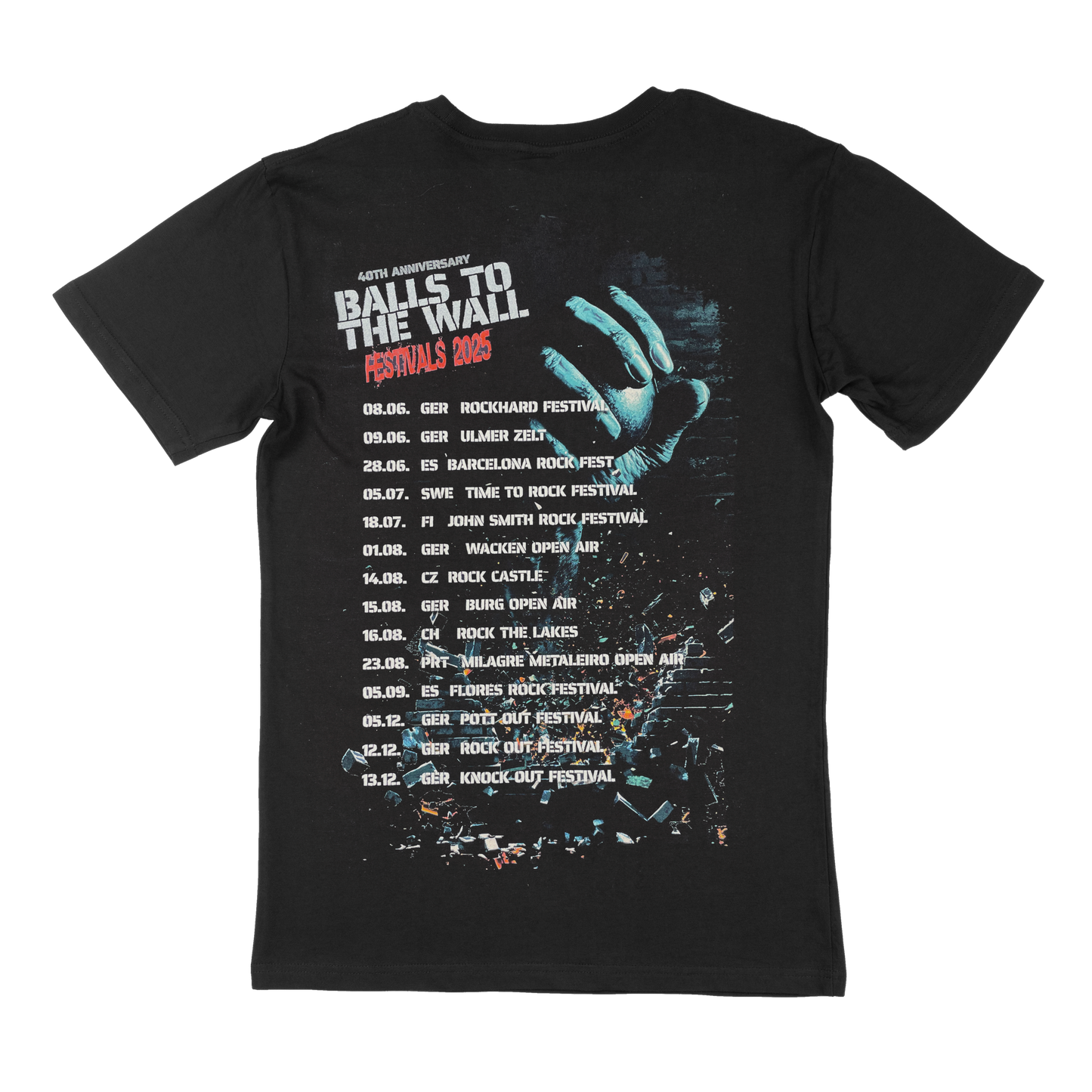 Dirkschneider Balls to The Wall FESTIVAL T-Shirt 2025