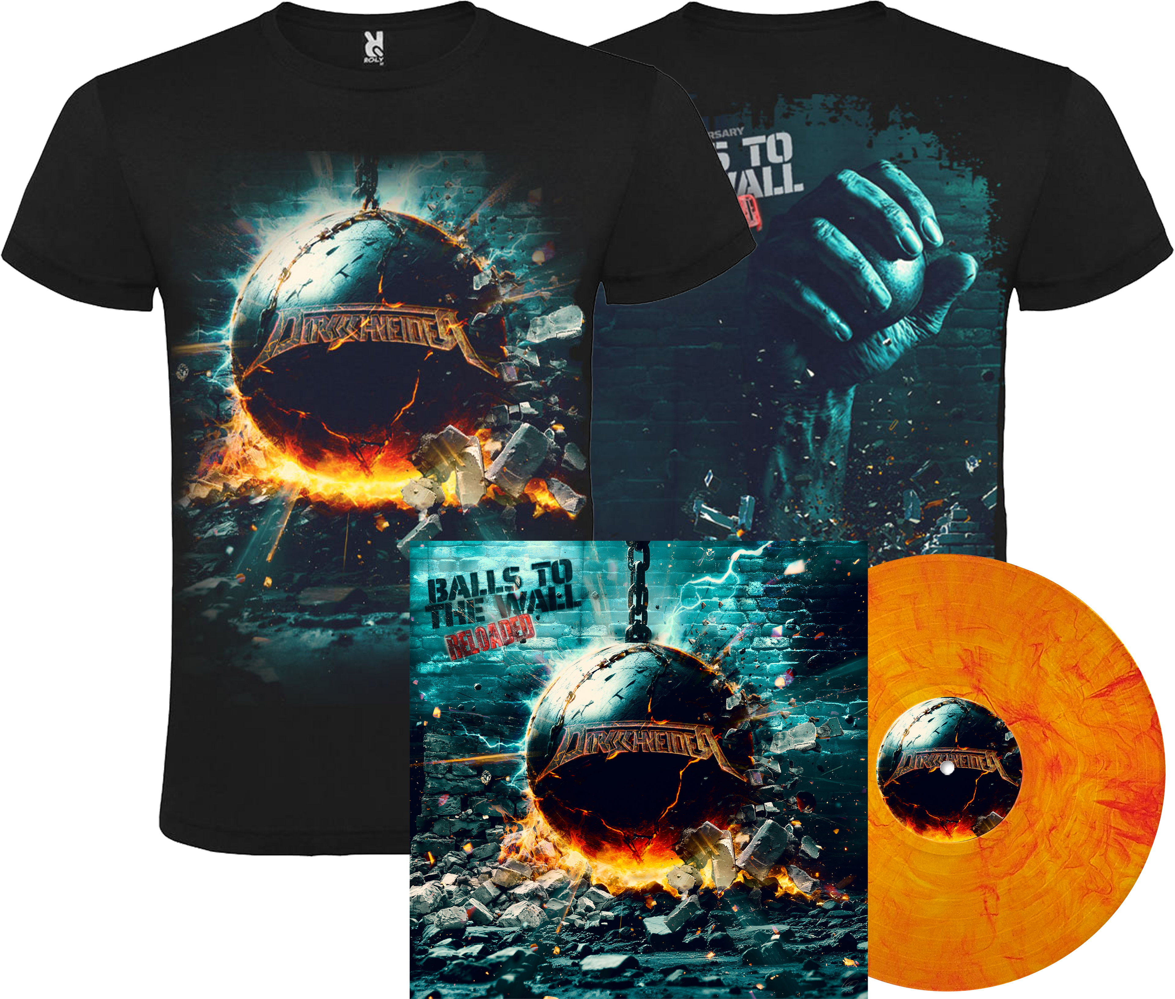 Balls To The Wall Reloaded Limited Vinyl - Exclusive T-Shirt Bundle Dirkschneider