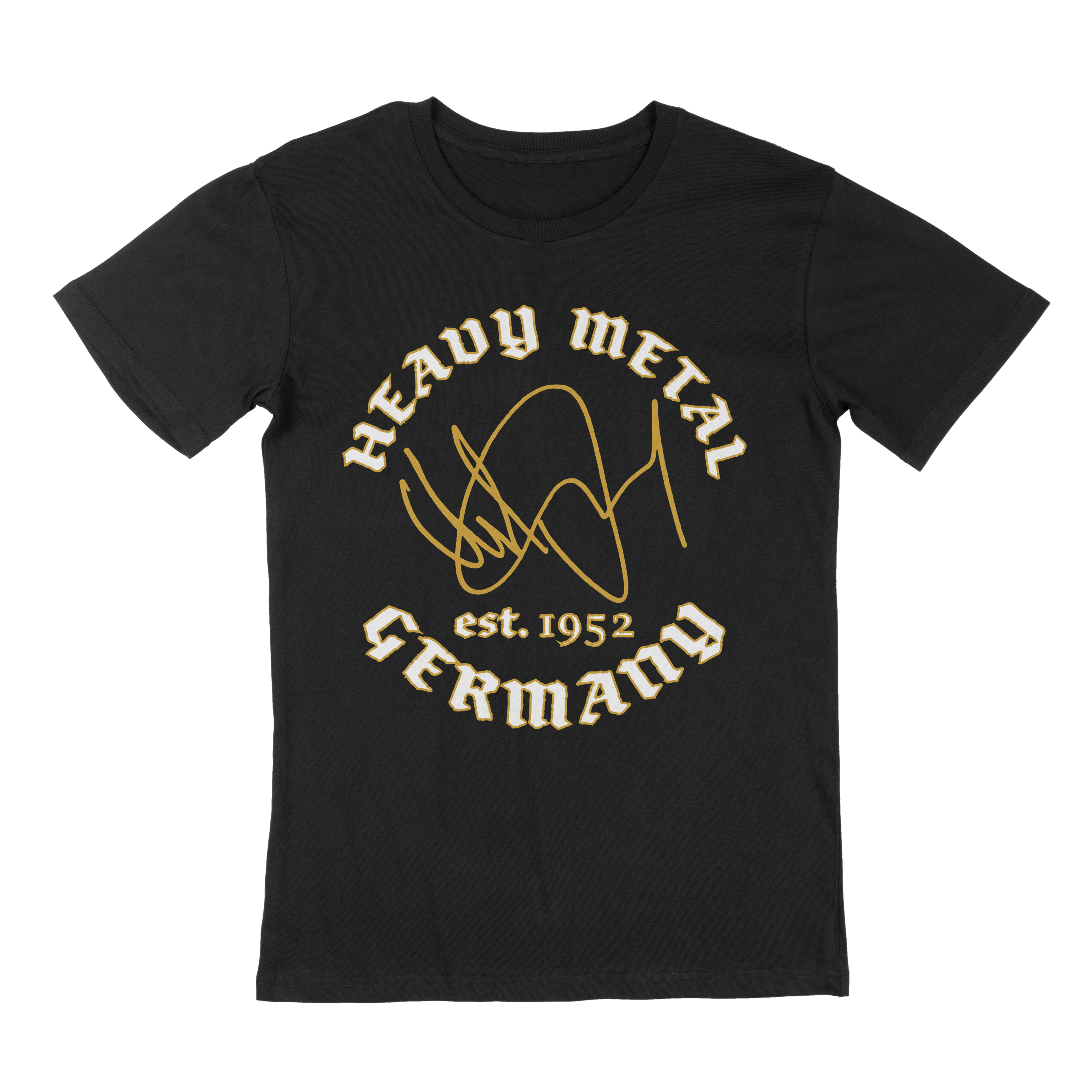 Heavy Metal Germany Signature Golden - T-Shirt U.D.O.