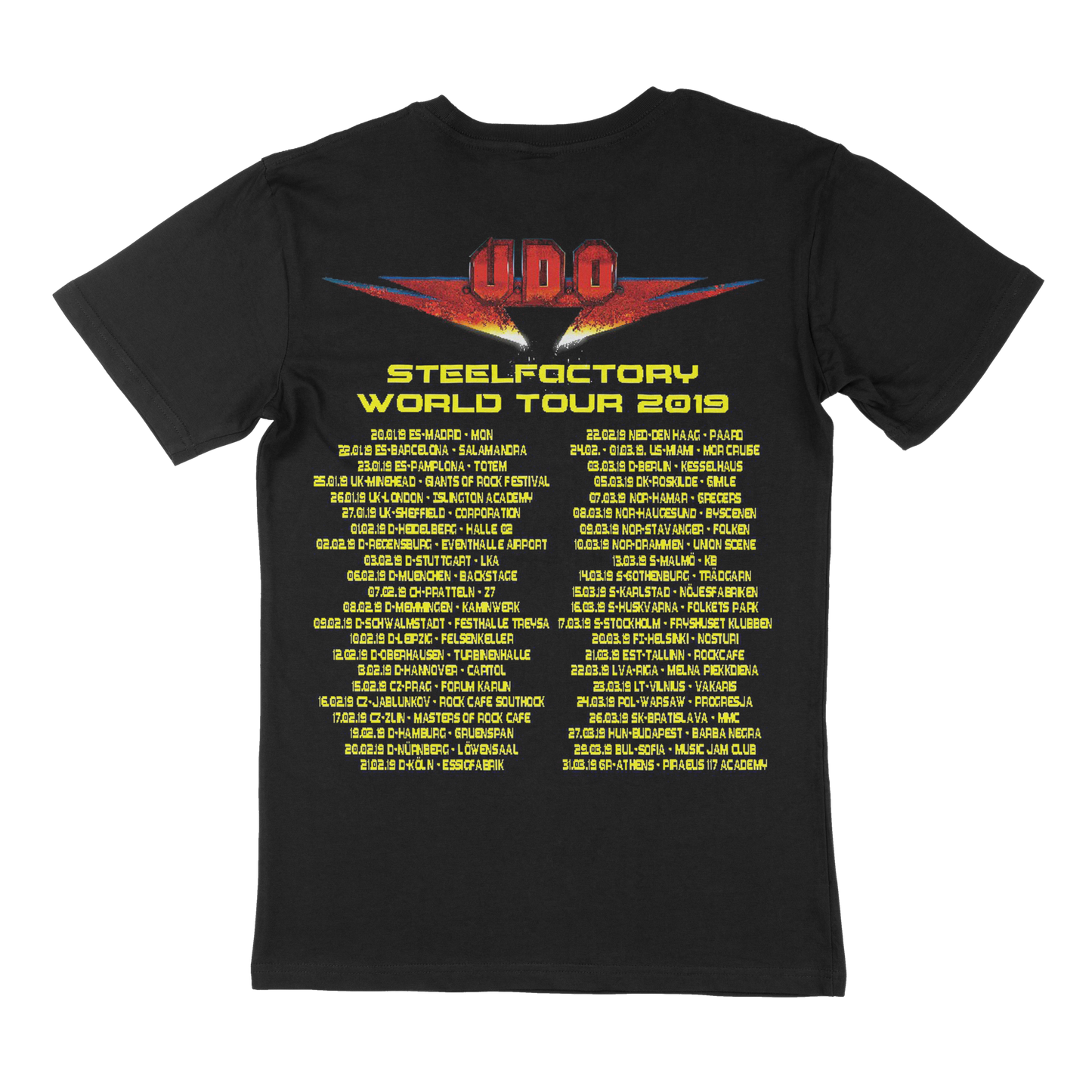 U.D.O. - Steelfactory Tour 2019, T-Shirt