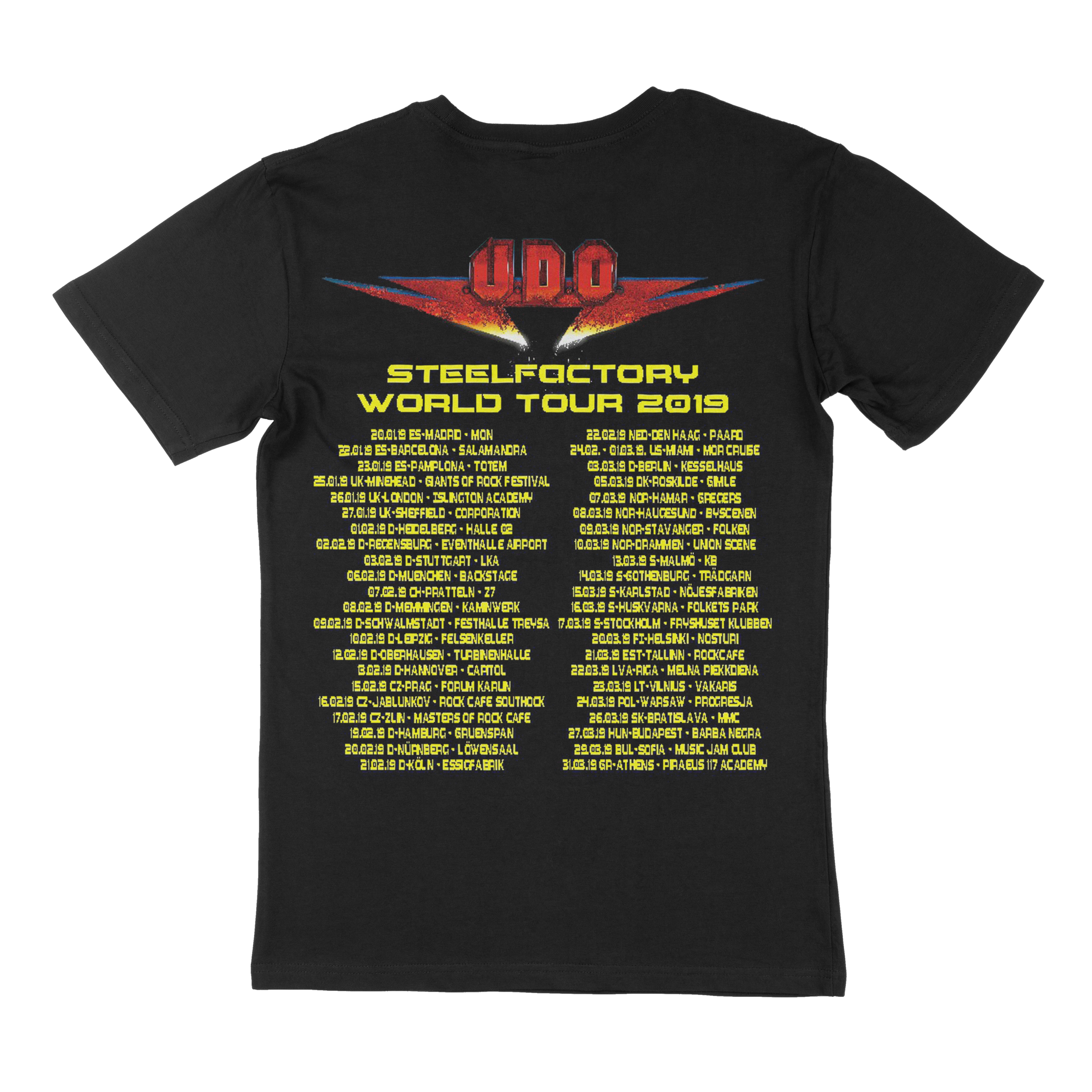 Steelfactory Tour 2019 - T-Shirt U.D.O.