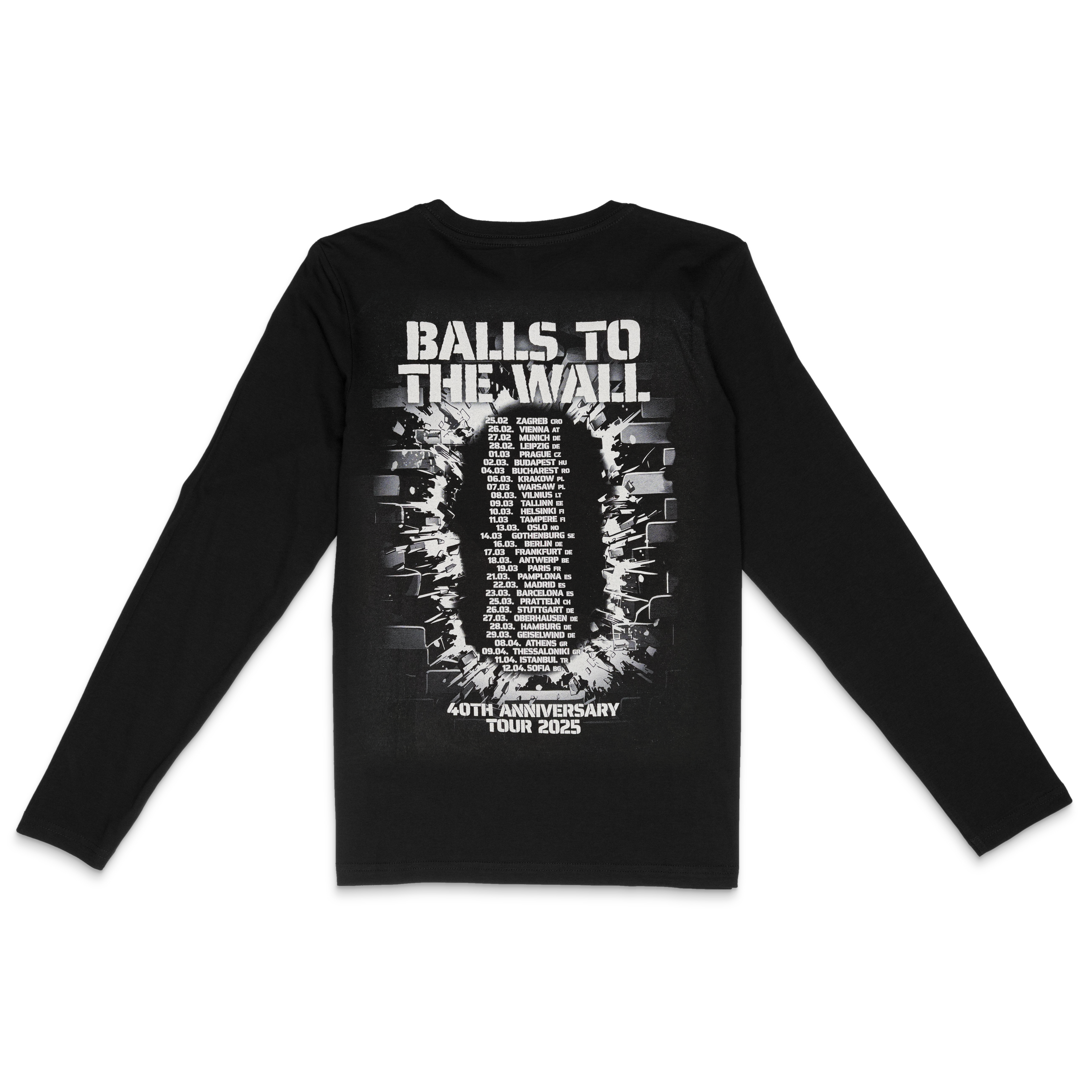 Balls to The Wall 40th Anniversary Tour 2025 Skull - Longsleeve